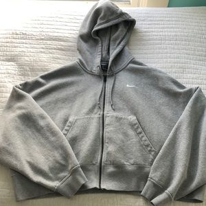 Nike oversized zip up hoodie